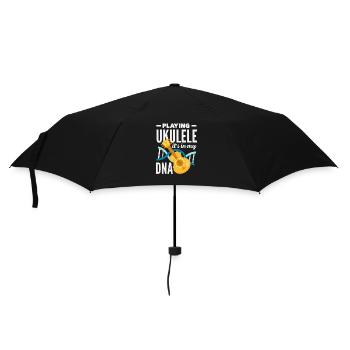 Lustiges Ukulele Designs Und Sprüche - Regenschirm (klein) - Schwarz - Vorne
