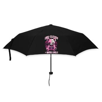 Pastel Goth Soft Goth Gaming Gamer - Regenschirm (klein) - Schwarz - Vorne
