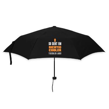 Cooler Tischler Handwerk Spruch - Regenschirm (klein) - Schwarz - Vorne