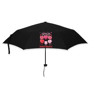 Lehrer Kinderpflegerin Erzieherin - Regenschirm (klein) - Schwarz - Vorne