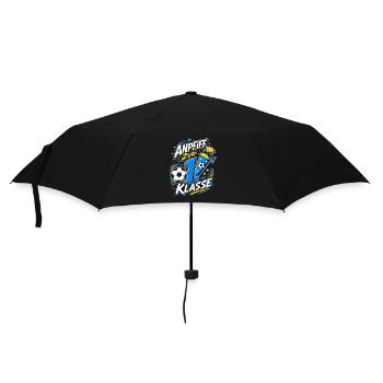 Anpfiff Zur 1. Klasse - Regenschirm (klein) - Schwarz - Vorne