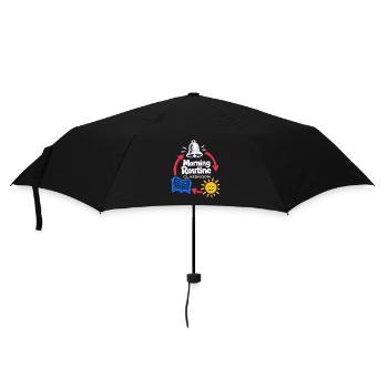 Routine du matin : Enseignant de classe de retour à l’école - Parapluie standard - noir - Devant