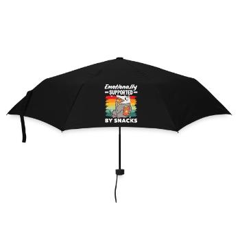 Ich Benötige Snacks, Lustiger Tierhumor - Regenschirm (klein) - Schwarz - Vorne