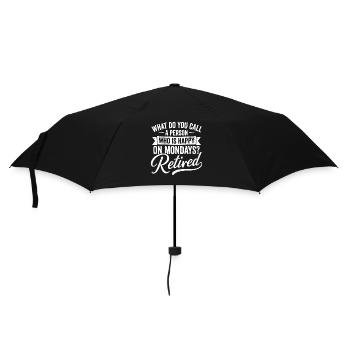 Retirement Plan Guitar - Regenschirm (klein) - Schwarz - Vorne