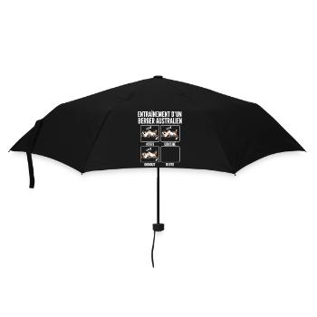 Chien Entraînement Berger Australien - Parapluie standard - noir - Devant