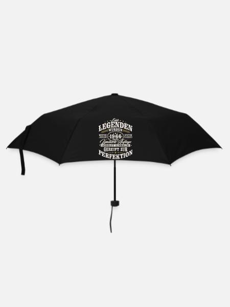 1966 Jahrgang Vintage Geburtstag Geschenk Retro - Regenschirm (klein) - Schwarz