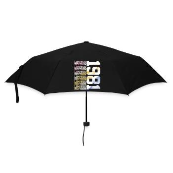 LIMITED EDITION 1981 - 45 YEARS - 45TH BIRTHDAY - Umbrella (small) - black - Front