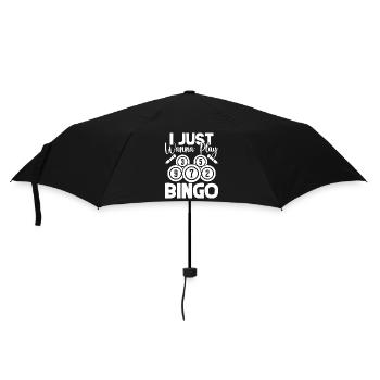 Bingo Player I Just want to Play Bingo - Umbrella (small) - black - Front