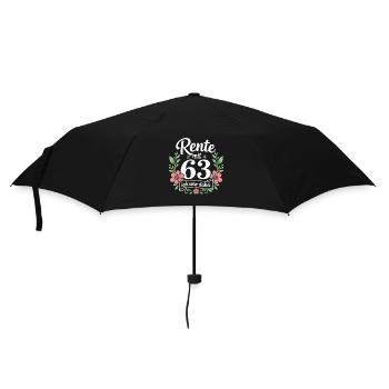 Rente mit 63 – Ich war dabei - Rentnerin - Regenschirm (klein) - Schwarz - Vorne