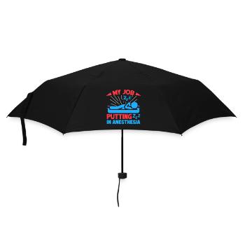 Anesthesiologist My Job Anesthesia - Umbrella (small) - black - Front