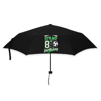 Its My 8th Birthday Soccer Boys 8 Years Birthday 8 - Umbrella (small) - black - Front
