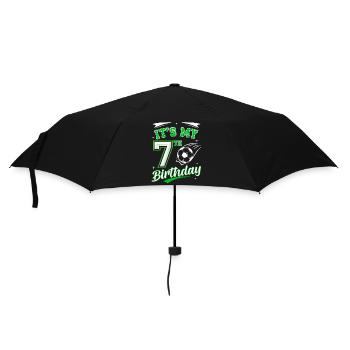 Its My 7th Birthday Soccer Boys 7 Years Birthday 7 - Umbrella (small) - black - Front