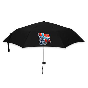 Norway Angler Motif - Umbrella (small) - black - Front