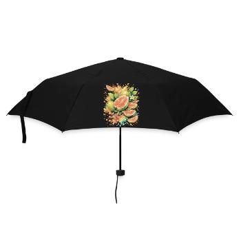 Tropical Guava Exotic Fruit Splash Art - Umbrella (small) - black - Front