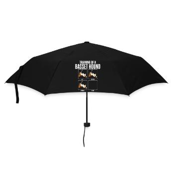 Basset Hound Dog Breed Training Humor - Umbrella (small) - black - Front