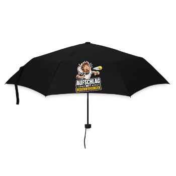  Tennis Aufschlag mit Nebenwirkungen Sport Humor - Regenschirm (klein) - Schwarz - Vorne