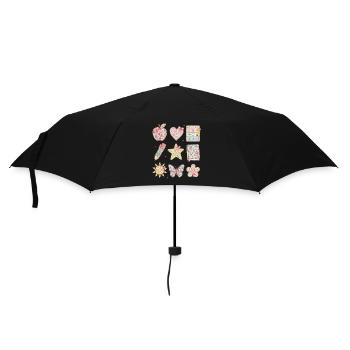 Einbeziehung des Sonderpädagogiklehrers im Sonderunterricht - Regenschirm (klein) - Schwarz - Vorne