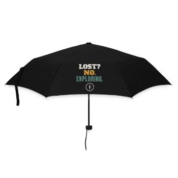 Lost No Exploring Hiking - Umbrella (small) - black - Front