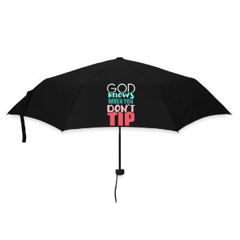 waiter bartender bartender bartender barchef - Umbrella (small) - black - Front