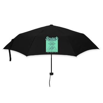 Snack de pizza OVNI - Parapluie standard - noir - Devant