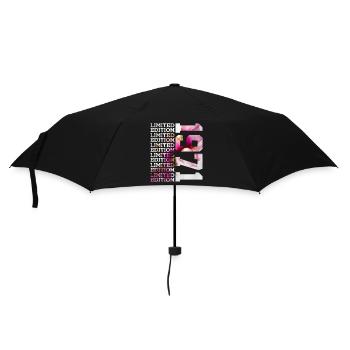 LIMITED EDITION 1971 - 55 YEARS - 55TH BIRTHDAY - Umbrella (small) - black - Front