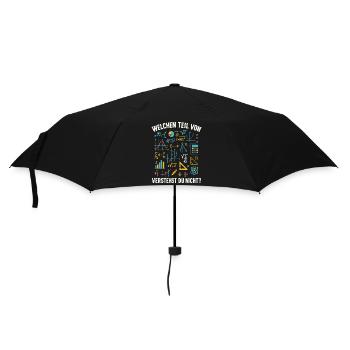 Mathe Spruch Welchen Teil Verstehst Du Nicht? - Regenschirm (klein) - Schwarz - Vorne