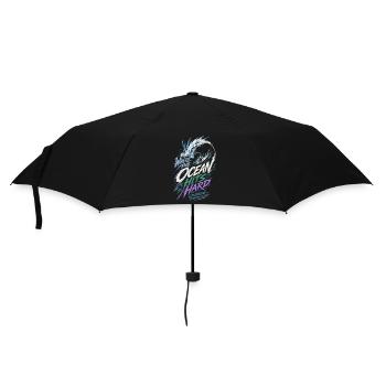 Surfen Ocean - Regenschirm (klein) - Schwarz - Vorne