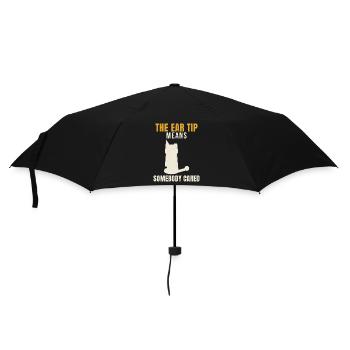 Un bout d’oreille avec des oreilles de chat signifie - Parapluie standard - noir - Devant
