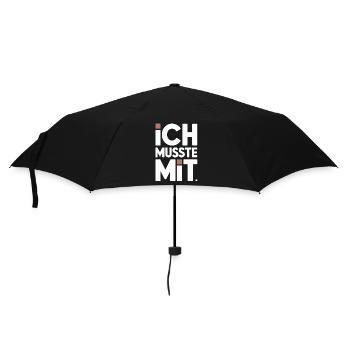 Ich Musste Mit Männertour Familienfeier Party JGA - Regenschirm (klein) - Schwarz - Vorne