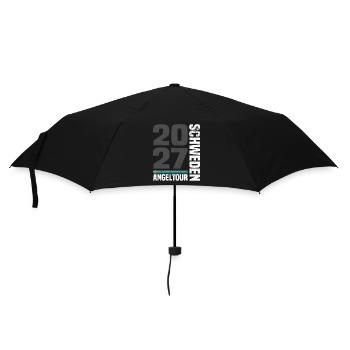 Schweden Angeltour 2027 - Regenschirm (klein) - Schwarz - Vorne