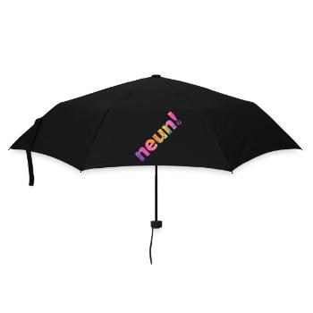 NEUN 9 JAHRE 9. GEBURTSTAG - Regenschirm (klein) - Schwarz - Vorne