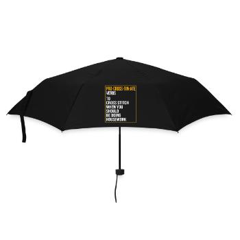 Kreuzstich - Regenschirm (klein) - Schwarz - Vorne