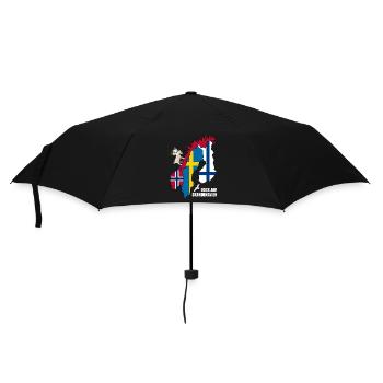 Bock auf Skandinavien - Regenschirm (klein) - Schwarz - Vorne