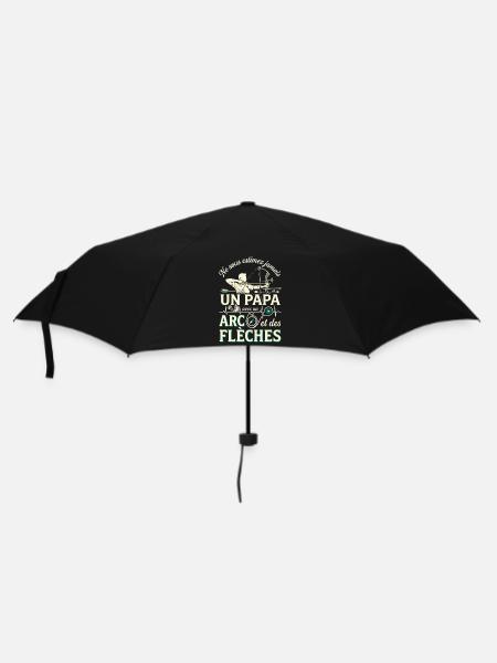Papa Bogenschütze Leidenschaft - Regenschirm (klein) - Schwarz