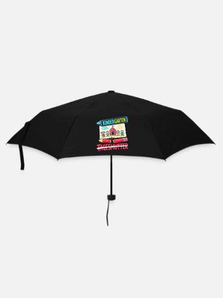 Hallo Kindergarten Tschüss - Regenschirm (klein) - Schwarz