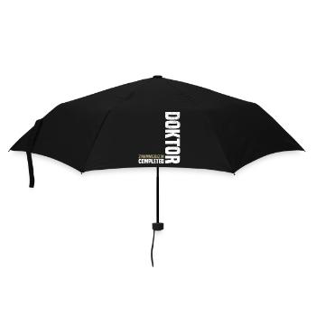 Doktor Zahnmedizin - Regenschirm (klein) - Schwarz - Vorne