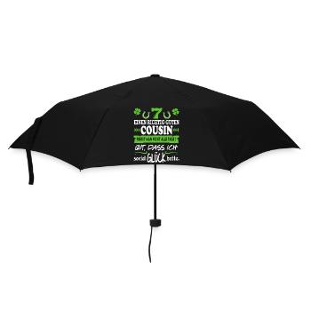 Bester Cousin Familie Glück Sprüche Family Lustig - Regenschirm (klein) - Schwarz - Vorne