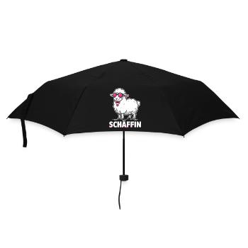 Schäffin Beste Chefin Teamleiterin Schaf - Regenschirm (klein) - Schwarz - Vorne