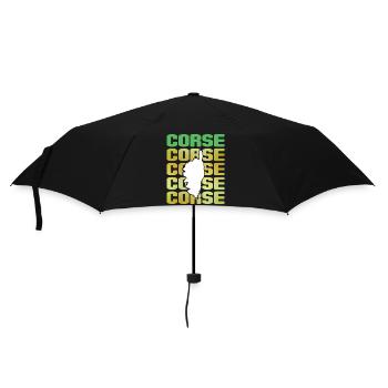 Souvenir-Urlaube zur Insel der Schönheit von Korsika - Regenschirm (klein) - Schwarz - Vorne