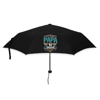 Ich werde Papa Werdender Vater - Regenschirm (klein) - Schwarz - Vorne