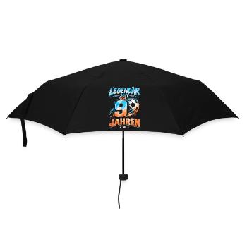 9. Geburtstag Junge Fußball Legendär seit 9 Jahren - Regenschirm (klein) - Schwarz - Vorne