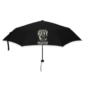 ich Bin die enkelin der Hexe die Ihr Nicht verb - Regenschirm (klein) - Schwarz - Vorne