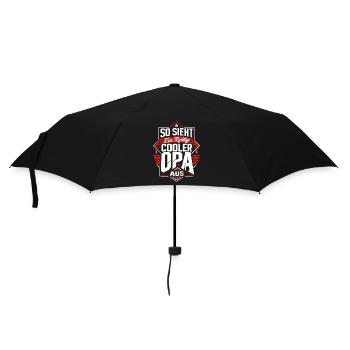 So sieht ein cooler Opa aus - Regenschirm (klein) - Schwarz - Vorne