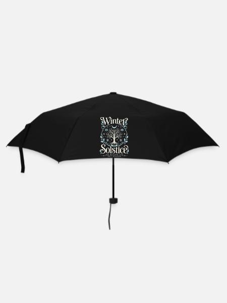 Wintersonnenwende Weihnachten - Regenschirm (klein) - Schwarz