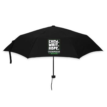 Kauen. Warten. Hoffen. - Gastroparese - Regenschirm (klein) - Schwarz - Vorne