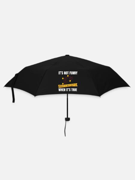 Dokumentation über wahre Verbrechen - Regenschirm (klein) - Schwarz