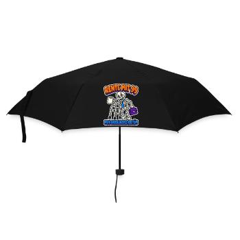 Rente mit 99 - mein gruseligstes Kostüm - Regenschirm (klein) - Schwarz - Vorne