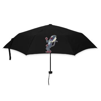 Paviane Affe Tier - Regenschirm (klein) - Schwarz - Vorne