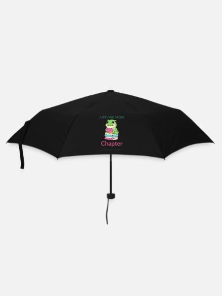 Nur noch ein Kapitel, Frosch - Regenschirm (klein) - Schwarz