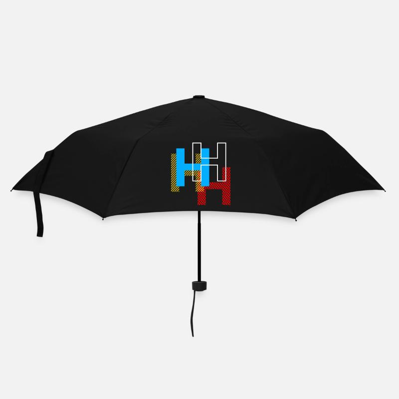 H Buchstabe - Regenschirm (klein) - Schwarz